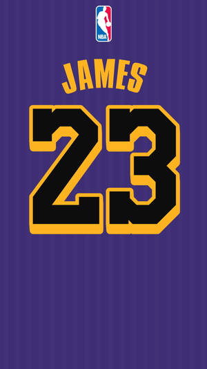 Lebron James Purple Lakers Jersey Wallpaper