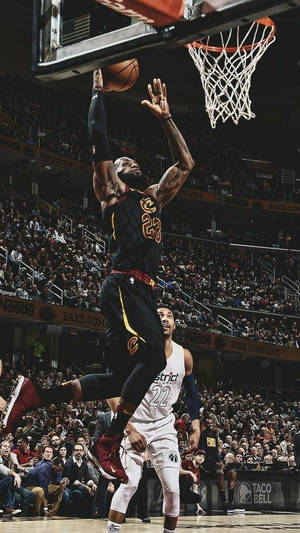Lebron James Slam Dunk Jersey 23 Wallpaper