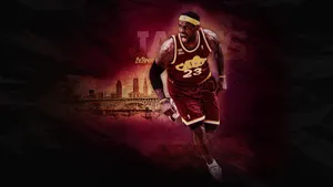 Lebron James Wearing Cool Throwback Jersey Wallpaper