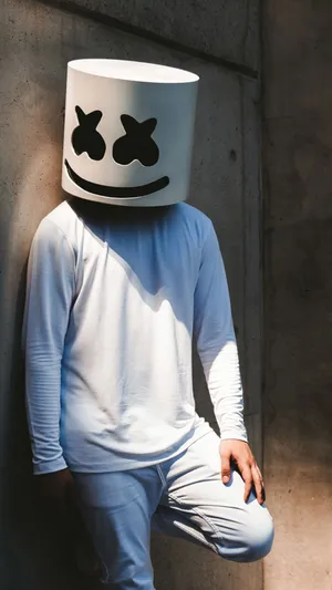 Leg Bent Marshmello Mobile Wallpaper