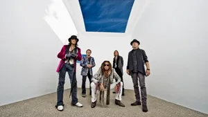 Legendary Aerosmith Group In A Classic Band Photoshoot Wallpaper