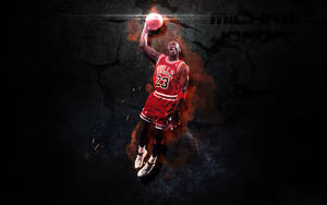 Legendary Basketball Player Michael Jordan Wallpaper