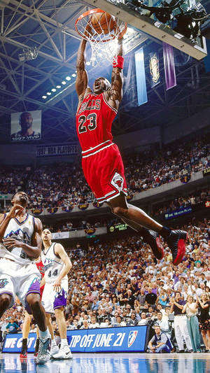 Legendary Basketball Player Michael Jordan Leads The Jordan Brand Wallpaper