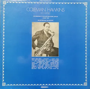 Legendary Coleman Hawkins With His Vinyl And Big Band Wallpaper