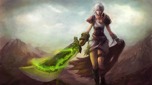 Legendary Runic Blade Riven Lol Wallpaper