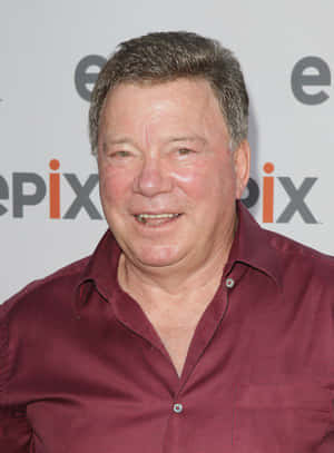 Legendary William Shatner In A Classic Pose Wallpaper