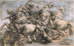 Leonardo Da Vinci Battle Of Anghiari Wallpaper