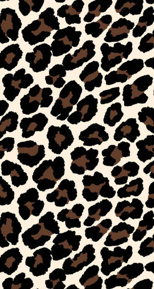 Leopard Print Coffee And Cream Wallpaper