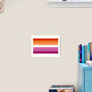Lesbian Flag Print Wallpaper