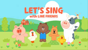 Let's Sing With Line Friends Wallpaper