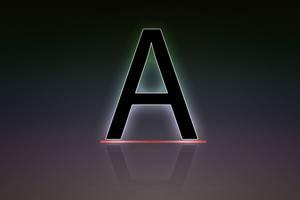 Letter A Shadow Wallpaper