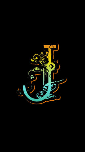 Letter J Initial With Funky Style Wallpaper