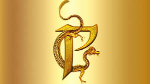 Letter P And Dragon Wallpaper