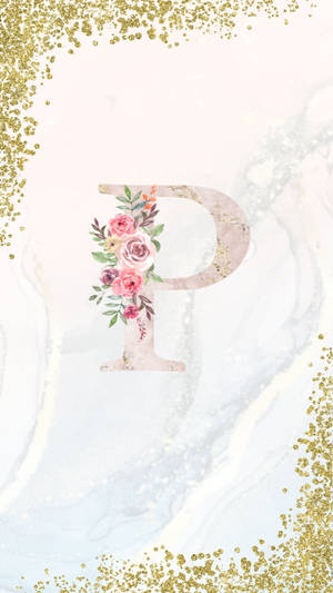 Letter P Flowers Wallpaper