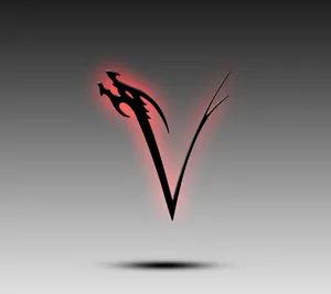 Letter V Dragon Wallpaper
