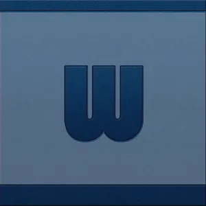 Letter W In Denim Wallpaper