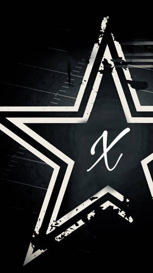 Letter X In Star Wallpaper