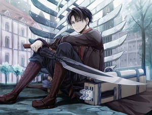 Levi Aesthetic Sword Wallpaper