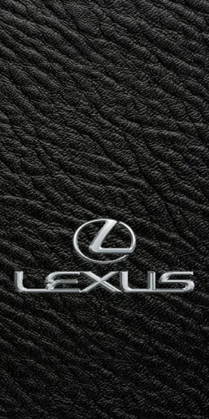 Lexus Logo On Black Leather Wallpaper