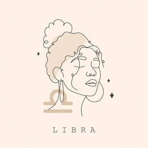 Libra Curly-haired Woman Wallpaper