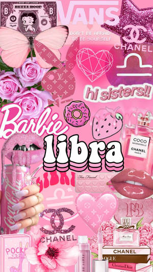 Libra Zodiac Pink Aesthetic Wallpaper