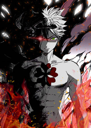 Liebe Black Clover Red Leaf Tattoo Wallpaper