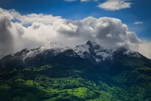Liechtenstein Mountain And Clouds Wallpaper