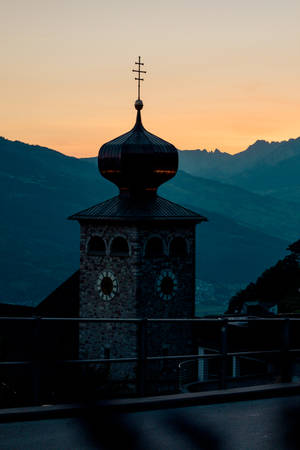 Liechtenstein Triesenberg Sunset Wallpaper