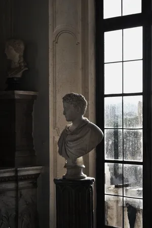 Light Academia Aesthetic Marble Bust Wallpaper