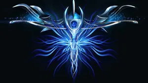 Light Blue Abstract Sword 1080p Hd Desktop Wallpaper