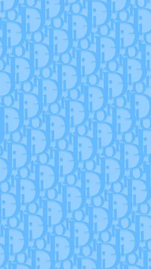 Light Blue Dior Phone Wallpaper