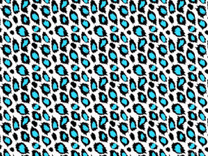 Light Blue Leopard Print Wallpaper