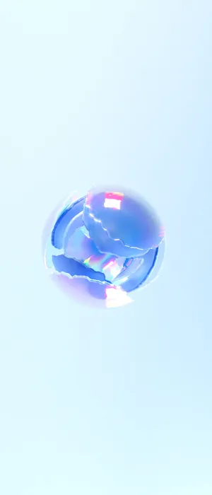 Light Blue Phone Cracked Marble Wallpaper