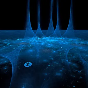 Light Blue Sci-fi Inspired Wallpaper