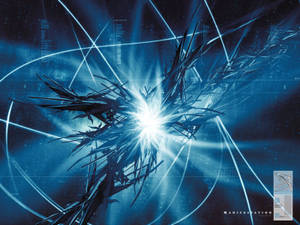 Light Blue Sun Star Wallpaper