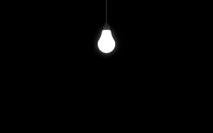 Light Bulb Cool Black Background Wallpaper