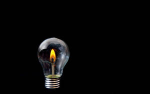 Light Bulb Matchstick Wallpaper