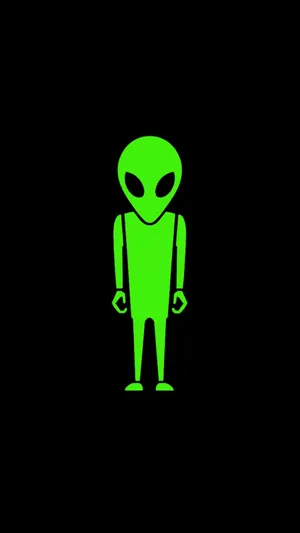 Light Green Alien Fan Art Wallpaper