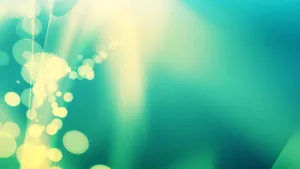 Light Green Pretty Lights Wallpaper