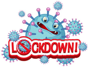 Light-hearted Lockdown: Humorous Coronavirus Illustration Wallpaper