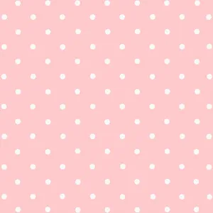 Light Pink And White Polka Dots Wallpaper