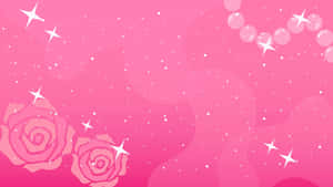 Light Pink Glitter Roses Background Wallpaper