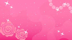 Light Pink Glitter Roses Background Wallpaper