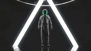 Light Prism Aesthetic Astronaut Wallpaper