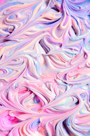 Light Purple Aesthetic Paint Swirly Patterns Wallpaper