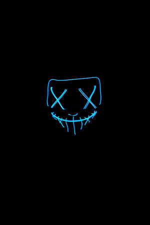 Light Up The Night With An Innovative, Blue Led Halloween Mask From Dim. Wallpaper