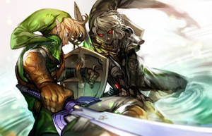 Light Vs: The Dark Link : Wallpaper Wallpaper