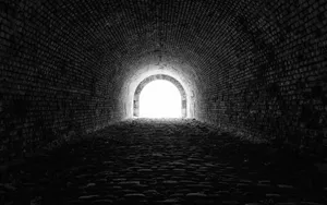 Lightat Endof Brick Tunnel.jpg Wallpaper