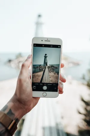 Lighthouse Scenery Photography Via Iphone Wallpaper