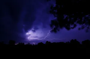Lightning During Night Wallpaper